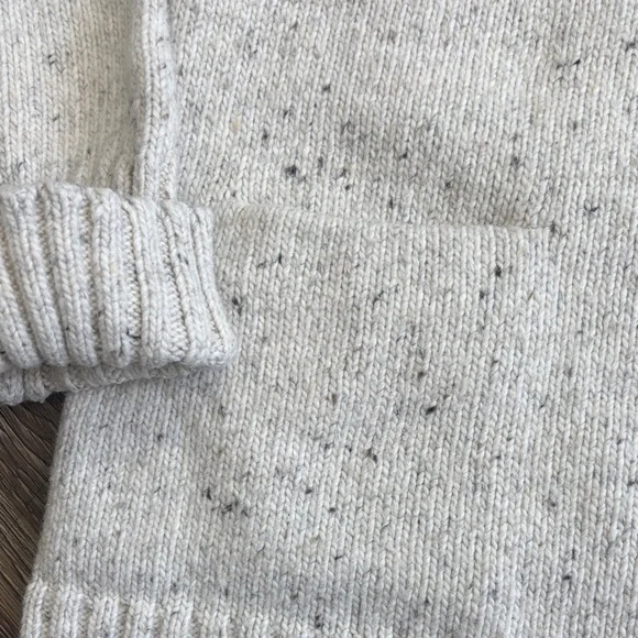 J. Jill Speckled Cream Mock Neck Sweater - Picture 3 of 6